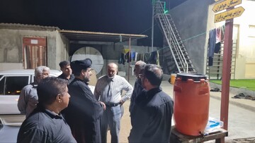 تصاویر/ بازدید امام جمعه گناوه از موکب‌های بین راهی