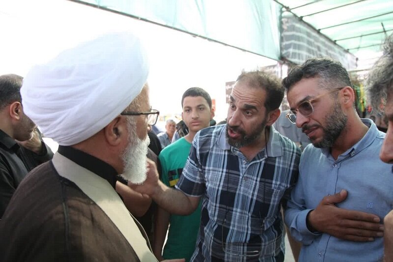 بازدید ۱۶ ساعته امام جمعه کرمانشاه از مواکب شرق استان+ عکس