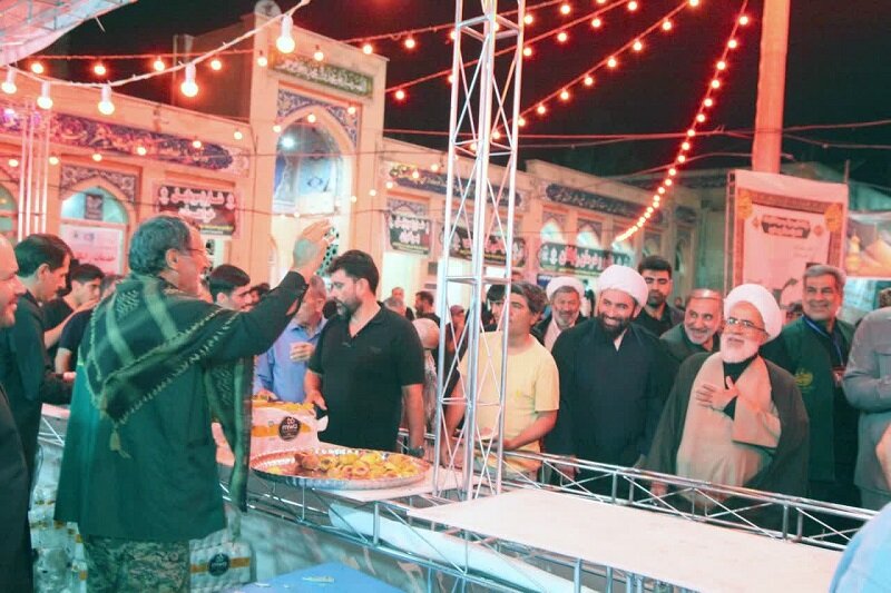 بازدید امام جمعه کرمانشاه از موکب امامزاده باقر(ع) بیستون