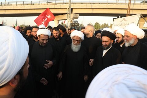 Photos/ La présence du Grand Ayatollah Bashir Najafi à la procession d'Arbaeen