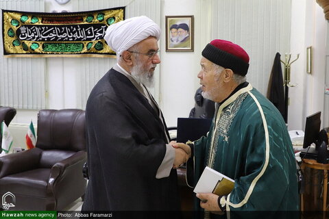 Photos/ Rencontre de Seyyed Mohammad Tijani Samavi avec le secrétaire général de l'Assemblée mondiale d'Ahl al-Bayt (que la paix soit sur lui)