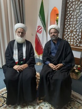 روایت دیدار سرگروه طلاب زبان دان حوزه علمیه خراسان با رئیس مرکز بدر لبنان