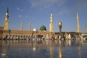 Masjid Al-Nabawi in Medina Where Holy Prophet Is Buried