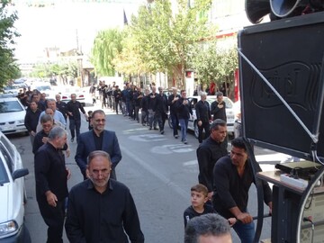 تصاویر/ دسته عزاداری به مناسبت شهادت امام رضا علیه السلام درشهرستان چهاربرج