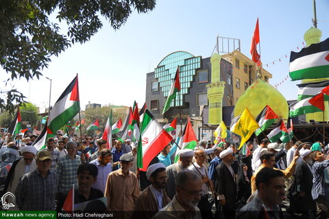 Photos /Marche des habitants de Qom en soutien au peuple opprimé de Gaza