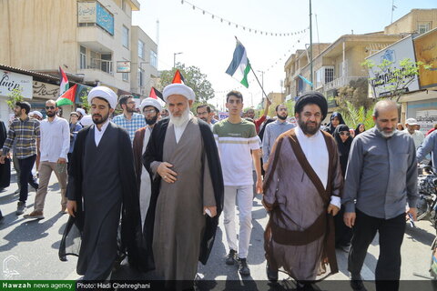 Photos /Marche des habitants de Qom en soutien au peuple opprimé de Gaza