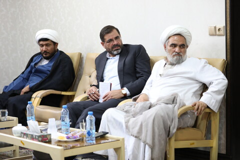 تصاویر/ جلسه جمع بندی سفر آیت الله اعرافی به کاشان