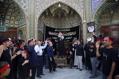 عزاداری مردم قم در سوگ امام حسن عسکری(ع)