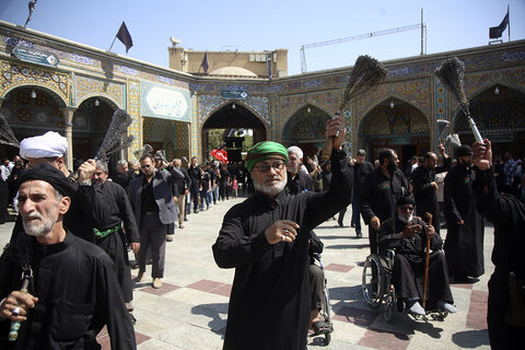 عزاداری مردم قم در سوگ امام حسن عسکری(ع)