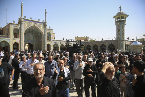 عزاداری مردم قم در سوگ امام حسن عسکری(ع)