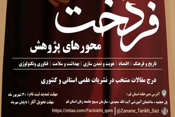 همکاری معاونت پژوهش حوزه علمیه خواهران استان قم با دبیرخانه جشنواره فردخت