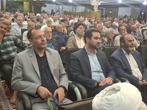 تصاویر/ آیین نکوداشت روحانی انقلابی و پیشکسوت آران وبیدگل