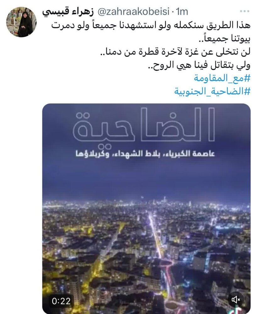 روایتی از فداکاریهای مردم لبنان از نگاه یک بانوی فعال رسانهای در لبنان