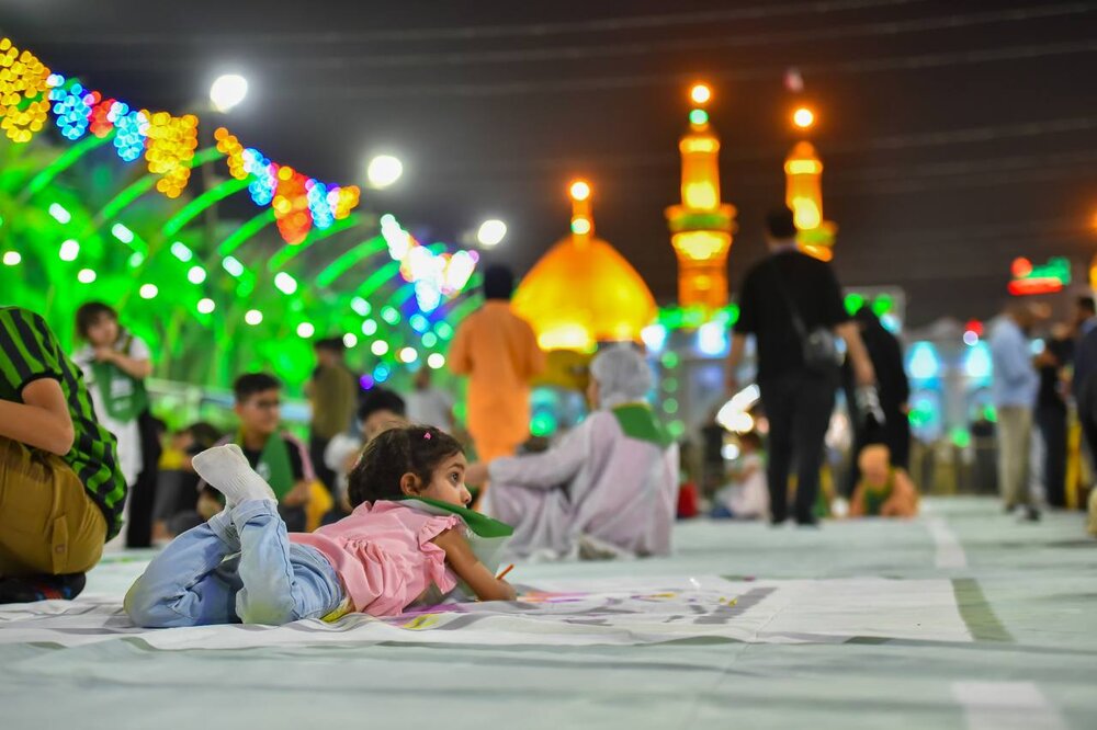 علی حب النبی (ص) کے عنوان سے بین الحرمین میں عظیم الشان جشن+تصاویر