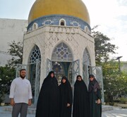 Chancellor of Jamiat al-Zahra University visits tomb of Sheikh Ahmad Qomi