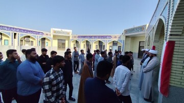 تصاویر| طلاب و روحانیون سندرک در حمایت از مردم فلسطین و لبنان تجمع کردند