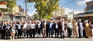 تصاویر/ راهپیمایی ضدصهیونیستی در اسکو