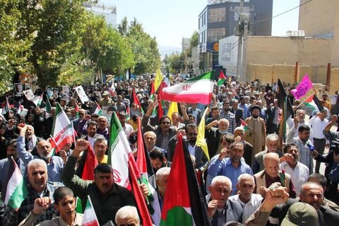 راهپیمایی مردم غیور کهگیلویه و بویراحمد در حمایت از جبهه مقاومت و ملت مقاوم لبنان و فلسطین