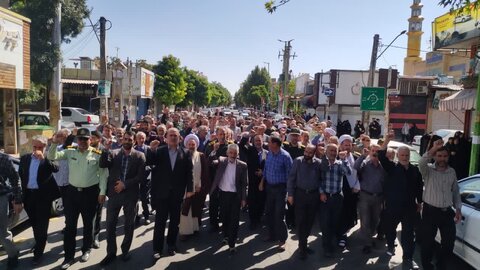 تصاویر/ راهپیمایی در  حمایت از مردم مظلوم لبنان و غزه در شهرستان شاهین دژ