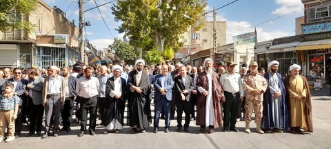 تصاویر/ راهپیمایی ضدصهیونیستی در اسکو