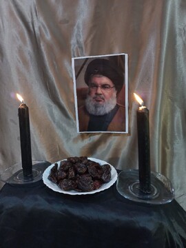 مراسم شهادت سیدحسن نصرالله در مدرسه علمیه خواهران عسلویه برگزار شد+ عکس