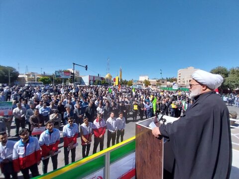 تصاویر/ تجمع مردم شهرستان میاندوآب در محکومیت جنایات رژیم صهیونیستی