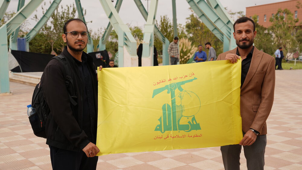 تجمع دانشگاهیان دانشگاه کاشان در محکومیت جنایات رژیم غاصب صهیونیستی در لبنان