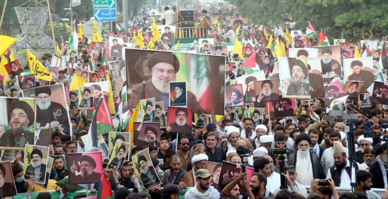 Rally held on Martyrdom of Sayyed Hassan Nasrallah in Lahore