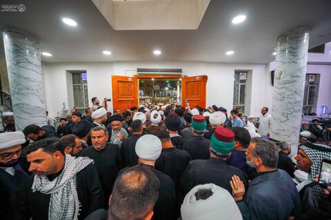 مجلس الفاتحة الذي أقامته الحوزة العلمية في النجف الأشرف على روح السيد حسن نصر الله (قدس)