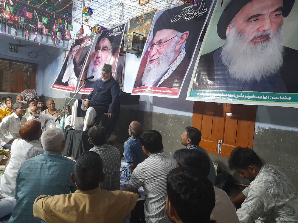 شیر نیستان آل محمد ؐ سید مقاومت سید حسن نصراللہ رضوان کو دھوکے سے شہید کیا گیا: مولانا کاظم مہدی عروج جونپوری