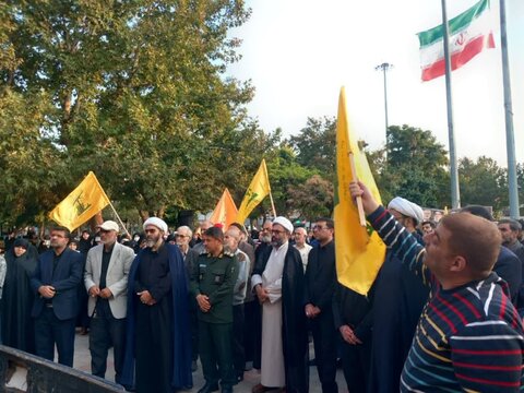 تصاویر / تجمع مردم شهرستان الوند استان قزوین  در محکومیت جنایات رژیم صهیونیستی در جنوب لبنان