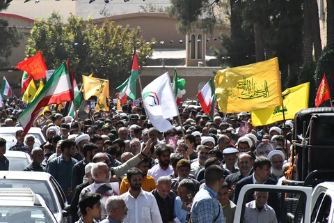 تصاویر/راهپیمایی مردم نجف آباد در حمایت از مردم مظلوم فلسطین