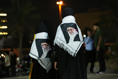 تصاویر/ تجمع بزرگ مردمی بزرگداشت شهید نصرالله در بوشهر