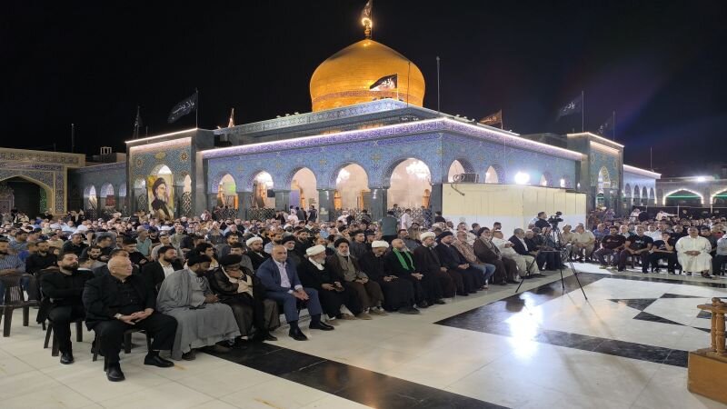 Memorial for Martyr Nasrallah held in Sayyida Zaynab Shrine