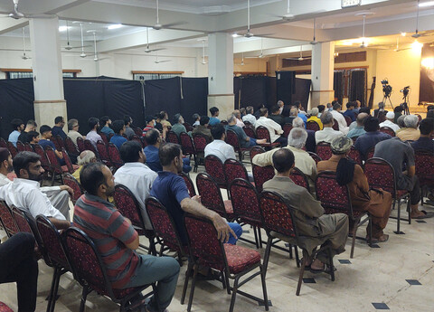 القائم فاؤنڈیشن کے جانب سے کراچی میں شہید حسن نصراللہ و شہداء کی یاد میں تعزیتی جلسہ