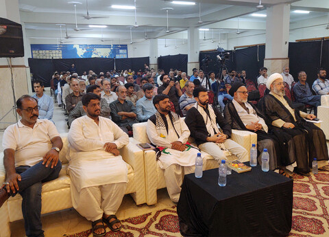 القائم فاؤنڈیشن کے جانب سے کراچی میں شہید حسن نصراللہ و شہداء کی یاد میں تعزیتی جلسہ