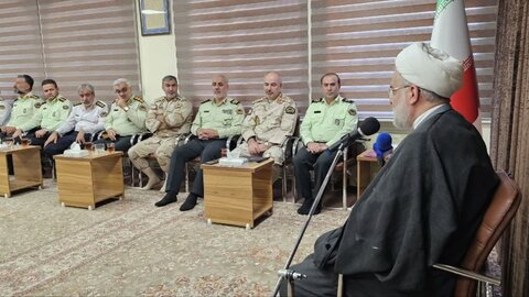 تصاویر/دیدار فرمانده انتظامی کردستان با حجت الاسلام و المسلمین پورذهبی
