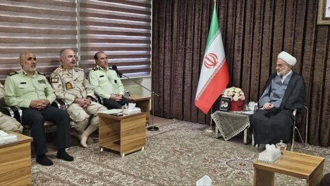 تصاویر/دیدار فرمانده انتظامی کردستان با حجت الاسلام و المسلمین پورذهبی