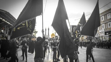 مراسم عزاداری شهادت امام هفتم در حرم بانوی کرامت