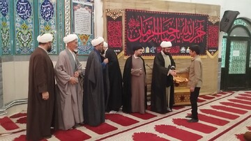 تصاویر/ مراسم عباگذاری طلاب مدرسه علمیه نورآباد