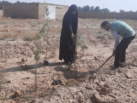 تصاویر/مراسم کاشت نهال با عنوان پویش انتظار در زرندیه