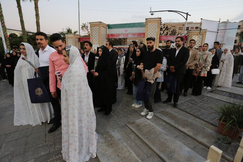 تجدید میثاق زوج های دانشجویی دانشگاه‌های استان اصفهان با شهدا‎