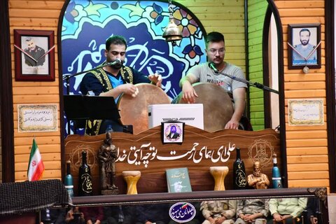 تصاویر/ حضور امام جمعه خوی در زورخانه پهلوان پوریای ولی خوی