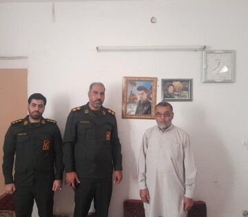 دیدار کارکنان حوزه بسیج شهید جلالی با خانواده شهدا و جانبازان مدافع‌ حرم قنوات