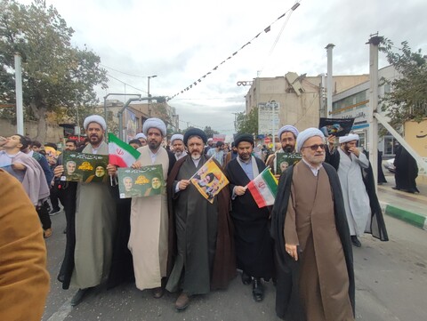 تصاویر/ مراسم راهپیمایی ۱۳ آبان در قم