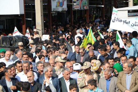 تصاویر/راهپیمایی ۱۳ آبان در شهرستان دهلران برگزار شد