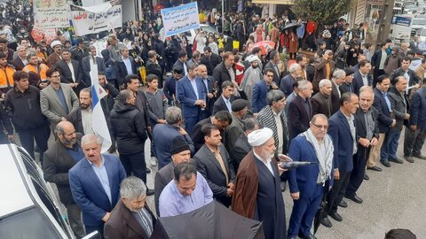 تصاویر/راهپیمایی ۱۳ آبان در شهرستان چرداول برگزار شد.