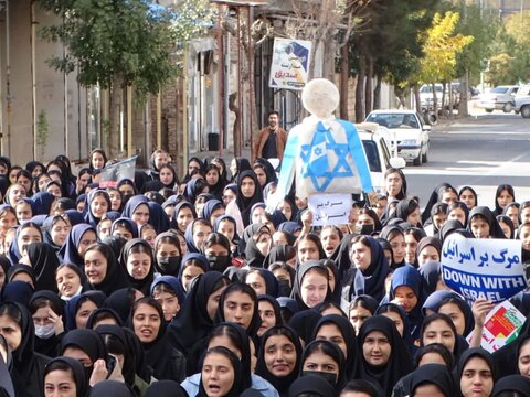 تصاویر/ راهپیمایی 13 آبان در چهاربرج