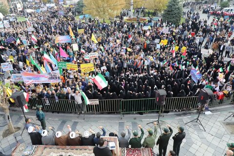 تصاویر/ راهپیمایی 13 آبان در ارومیه