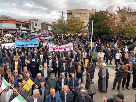 تصاویر/ راهپیمایی 13 آبان در تکاب